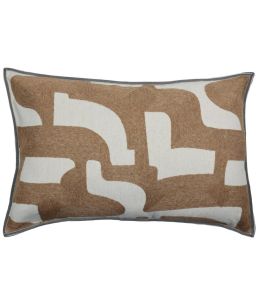 Entrelacs Cushion 40 x 60cm by Maison Casamance Tabac