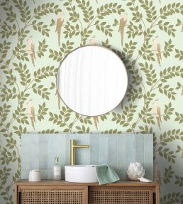 Equateur Wallpaper by Caselio Kaki Bleu