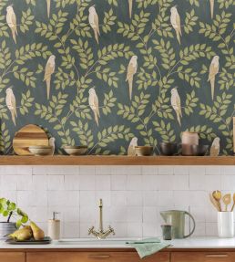 Equateur Wallpaper by Caselio Vert Sapin