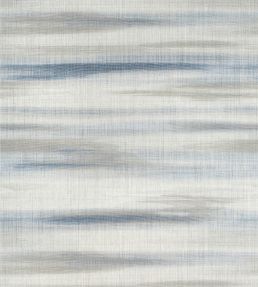 Equinox Wallpaper by Thibaut Blue and Beige