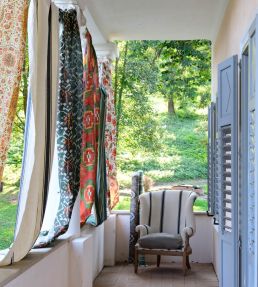 Erdely Fabric by MINDTHEGAP Green Red