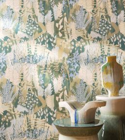 Erica Wallpaper by Casamance Jaspe/Mordore