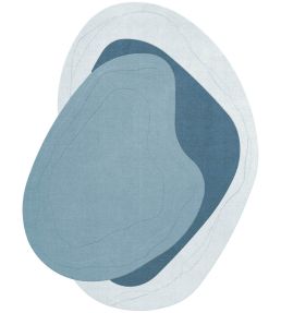 Layered Erik Bratsberg Lozza rug Teal EBLOTE210270 Teal