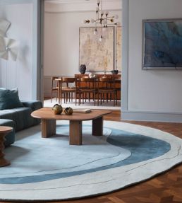 Layered Erik Bratsberg Lozza rug Teal EBLOTE210270 Teal