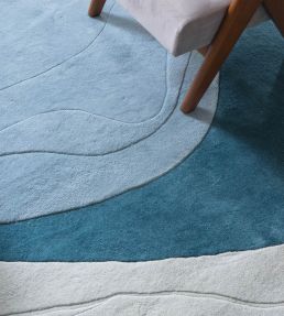 Layered Erik Bratsberg Lozza rug Teal EBLOTE210270 Teal