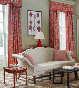 Erith Fabric by Colefax and Fowler Red