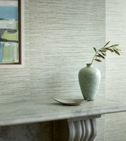 Esai Seagrass Embossed Wallpaper by Romo Cajun