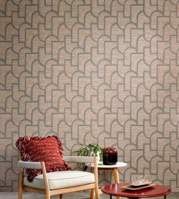 Esparto Iberico  Wallpaper by Arte Terra Teal