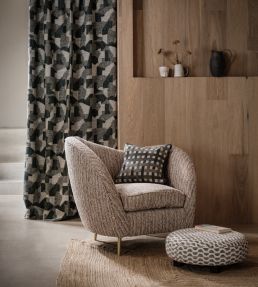 Espen Fabric by Clarke & Clarke Peacock