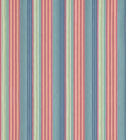 Esprit Stripe Fabric by Thibaut Cornflower and Peony