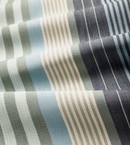 Esprit Stripe Fabric by Thibaut Navy and Sky