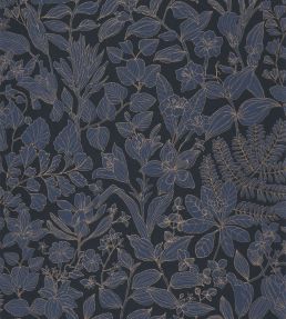 Esquisse Wallpaper by Casadeco Bleu Encre
