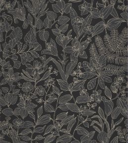 Esquisse Wallpaper by Casadeco Noir Fusain