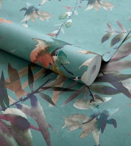 Essence Wallpaper by 1838 Wallcoverings Aquamarine