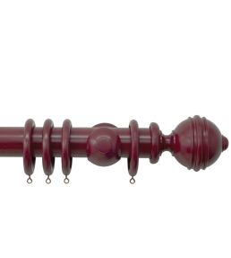 Estate 48mm Wooden Claret Ribbed Ball EST180R/CLA/H3027Fx2/CLA 180cm Cup 18 Claret