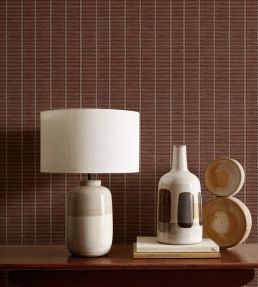 Estera Wallpaper by Coordonne Red