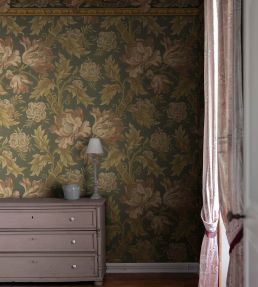 Esther Mural by Sandberg Forest Green