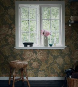 Esther Mural by Sandberg Forest Green