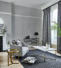 Etch Wallpaper by Prestigious Textiles Silver