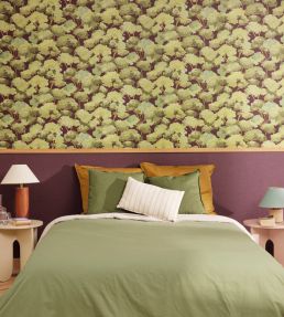 Ete Wallpaper by Caselio Bordeaux
