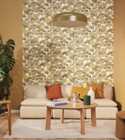 Ete Wallpaper by Caselio Kaki Ocre