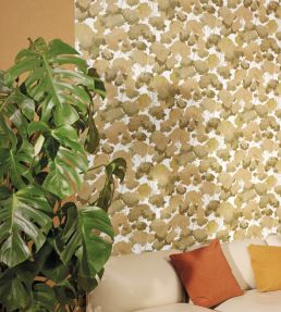 Ete Wallpaper by Caselio Vert Bleu