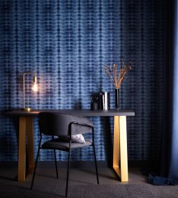 Eterea Wallpaper by Clarke & Clarke Teal