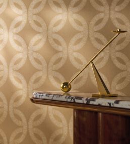 Etienne Wallpaper by Casamance Praline/dore
