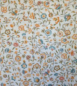 Eugenie Lin Fabric by Casal Turquoise-Or