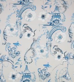 Euphoria Fabric by Romo China Blue