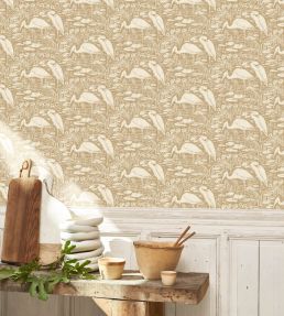 Euphrate Wallpaper by Casadeco Beige Raphia