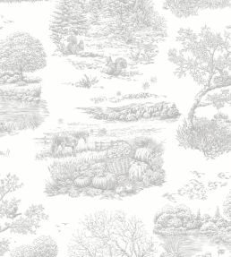 Eve Toile Wallpaper by Ohpopsi Dove