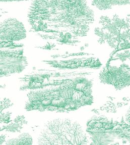 Eve Toile Wallpaper by Ohpopsi Jade
