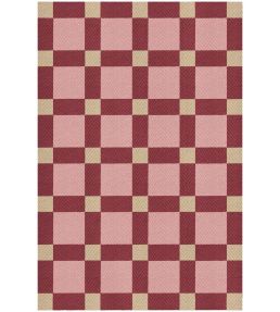 Layered Evelina Kroon Jute rug Plum Punch EKJP140200 Plum Punch