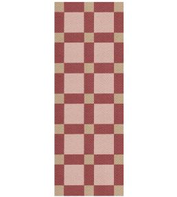 Layered Evelina Kroon Jute Runner rug Plum Punch EKJP80300 Plum Punch