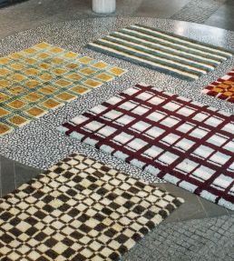 Layered Evelina Kroon Rya rug Chestnut EKSHCH180270 Chestnut