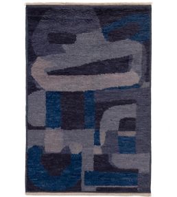 CF Editions Events and Relationships by Kate Blee rug Indigo CFR136-01 Indigo