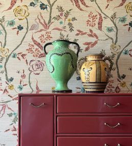 Eversley Metallic Grasscloth Wallpaper by Parker & Jules Verdigris