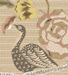 Eversley Fabric by Parker & Jules Coral Moss