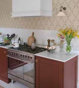 Ewa Wallpaper by Sandberg Dusty Pink