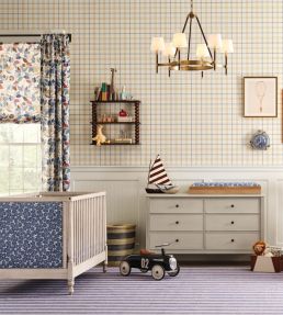 Ezra Plaid Wallpaper by Scalamandre Olive