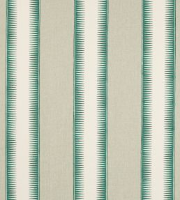 Ezra Stripe Fabric by Jane Churchill Teal
