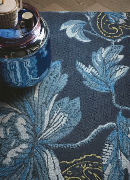 Wedgwood Fabled Floral rug Navy 37508-120180 Navy
