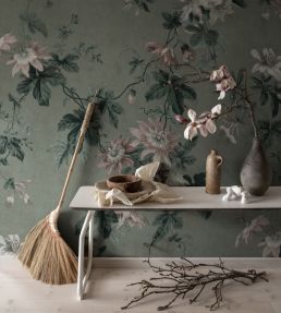 Faded Passion Mural by Sandberg Sage Green