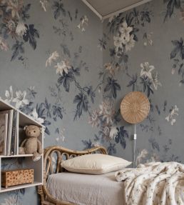 Faded Passion Mural by Sandberg Misty Blue