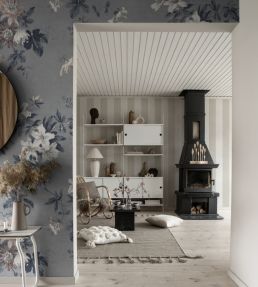 Faded Passion Mural by Sandberg Misty Blue