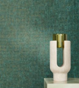 Faenza Wallpaper by Casamance Emeraude