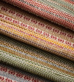 Fairfax Fabric by GP & J Baker Ochre/Coral
