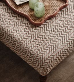 Fairford Fabric by Nina Campbell Beige/Teal