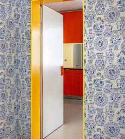 Fajalauzas Wallpaper by Tres Tintas Blue